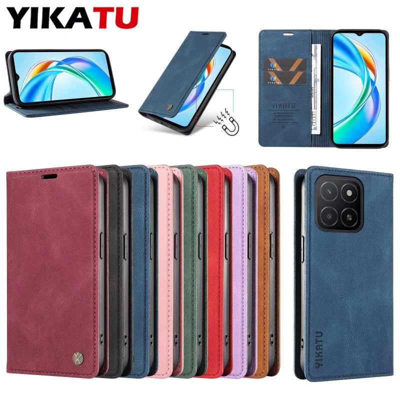 Wallet Leather Case For Huawei P8 P9 Lite 2017 P10 P20 P30 Pro P Smart Y5 Y6 2018 Y7 2019 Mate 10 20 Lite Flip Stand Phone Cover