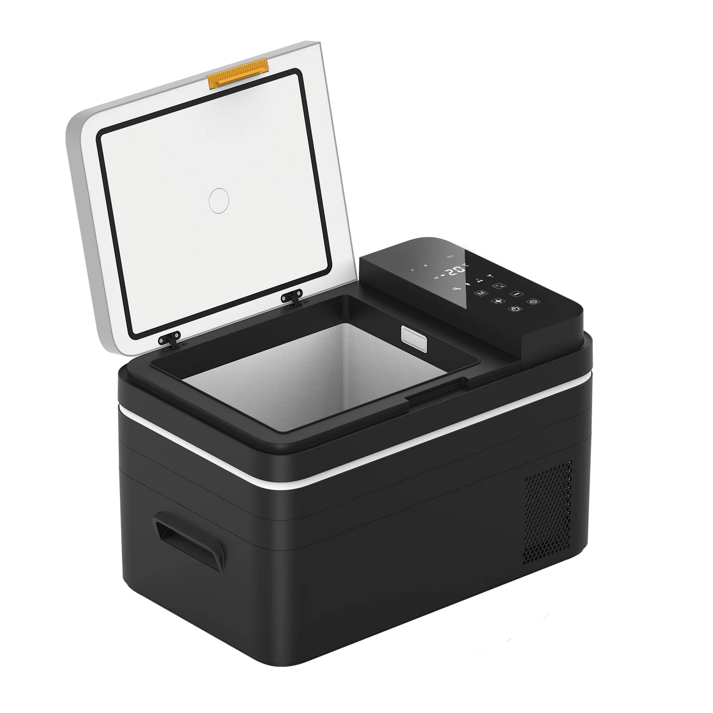 Podofo Car Refrigerator 20L 25L 30L Mini Compressor Car Freezer Cooler 48QT APP Control Cooler 12 24V DC 100 240V AC For Camping Truck Home Travel