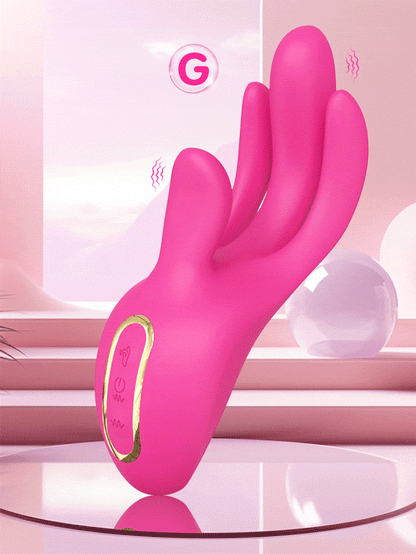 Wiggle Finger Vibrator G-Spot Vagina Vibrator Clitoris Stimulator 3 in 1 Female Masturbation Adult Goods Sex Toy for Women