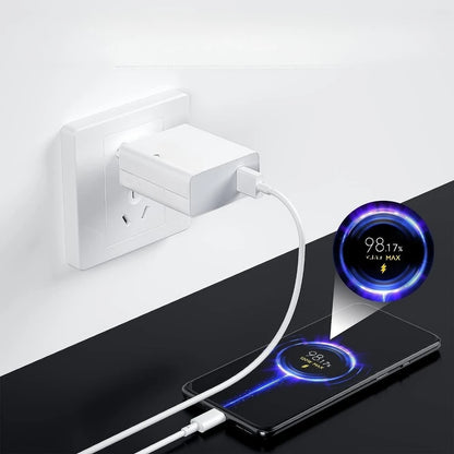 120W Charger For Xiaomi 14T 13T 13 12T 11T Pro 13 12 Lite 12X Redmi Note 12 11S 10S 10 9Pro Mi 11 Ultra 11i 10T Lite,Comes with a 1-meter Type-C charging cable