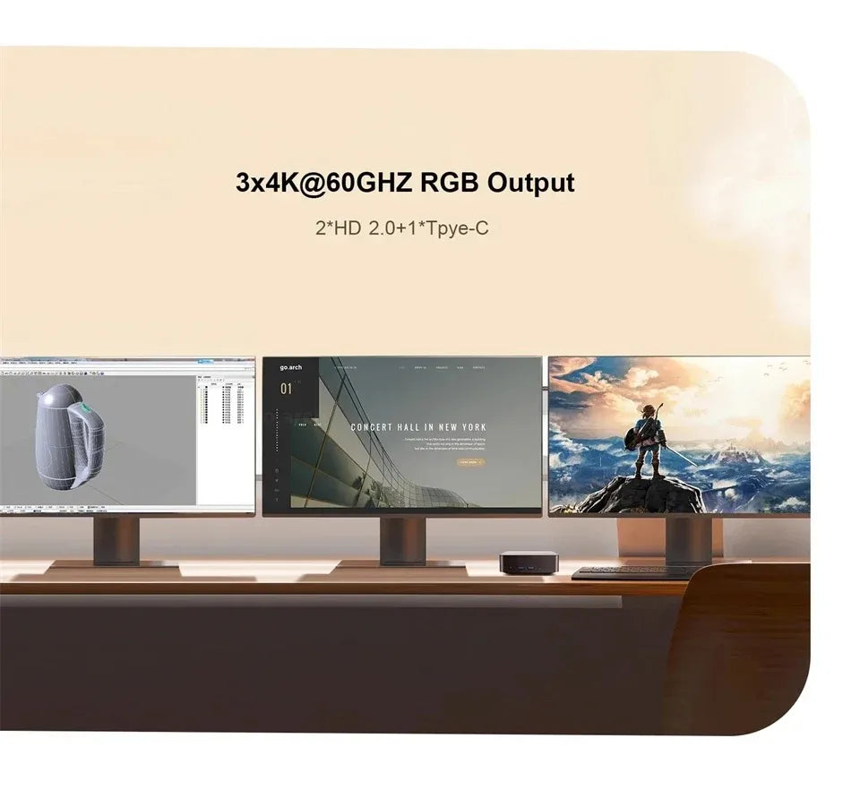 2026 Brand New Intel Core I9-10980HK Windows 11 Pro 32GB RAM 1TB SSD Gaming I9 Computer WiFi 6 USB3.0 Mini Desktop Computer PC