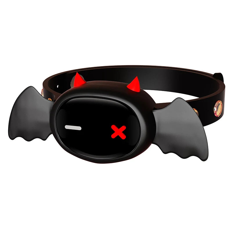 QIUI Electric Shock Collar APP Remote Control Collars Restraint BDSM Devil Shaped Necklace Adult Games Sex Toys for Men Women