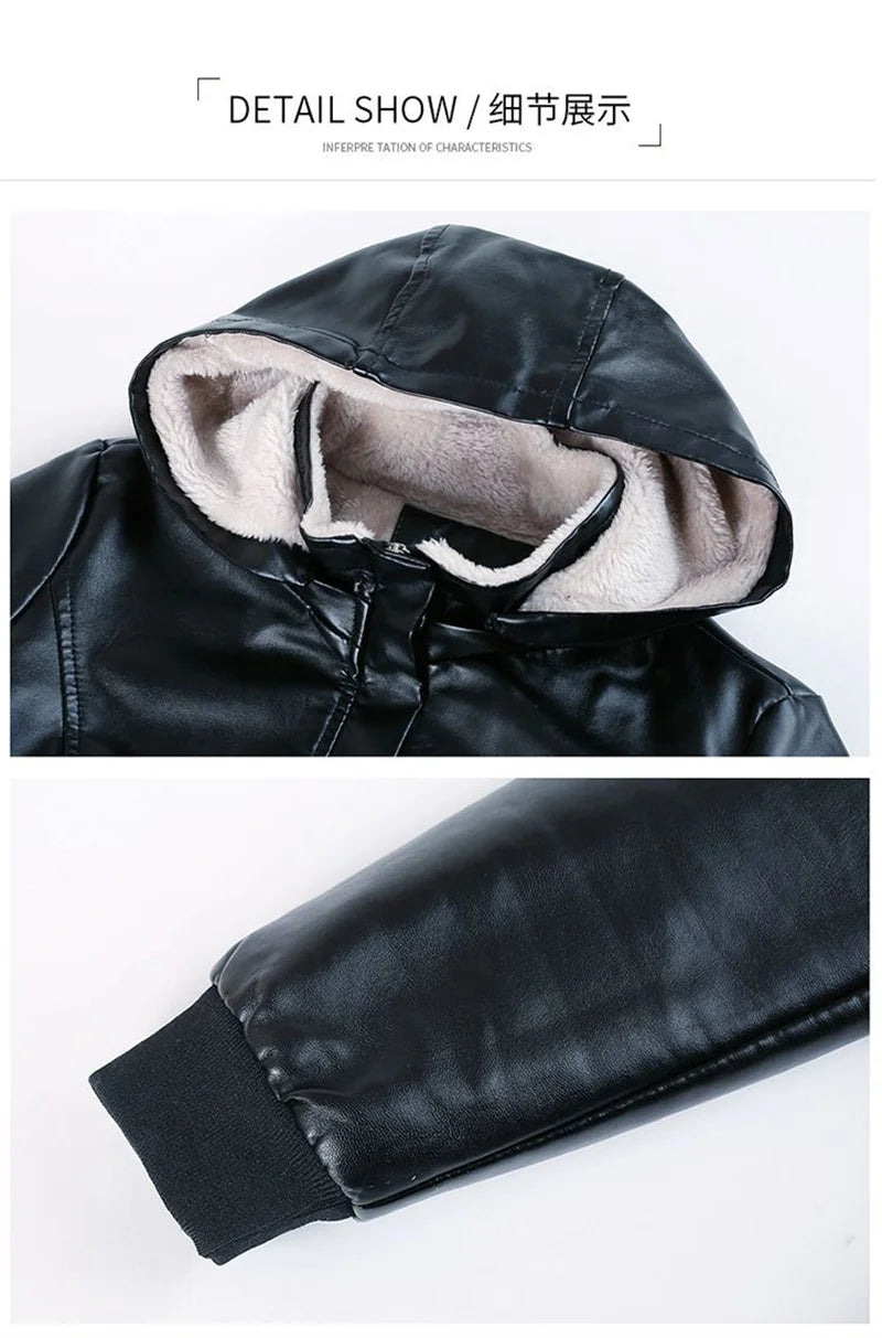 Winter Coat New Fashion Soft Leather Clothes Women's Long Sheep Leather Jacket Plus Velvet Padded Warm Coat