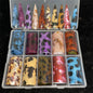 10 Patterns New Metal Nail Foils for Transfer Paper Stickers Floral Chameleon Nails Wraps DIY Water Marble Nail Art Decorations