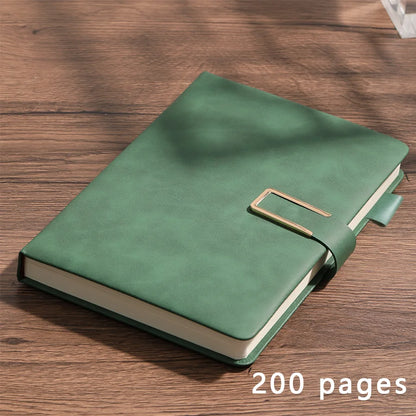 Personalized Vintage A5 Leather Notebook Soft Cover Ideal for Business Meetings College Life Journal Writing