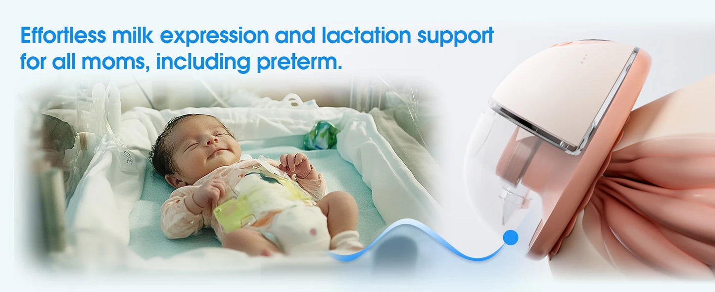 Hands-Free Wearable Breast Pump – Electric, BPA-Free, with Heating & UV Sterilizer | Wireless Upgrade Option