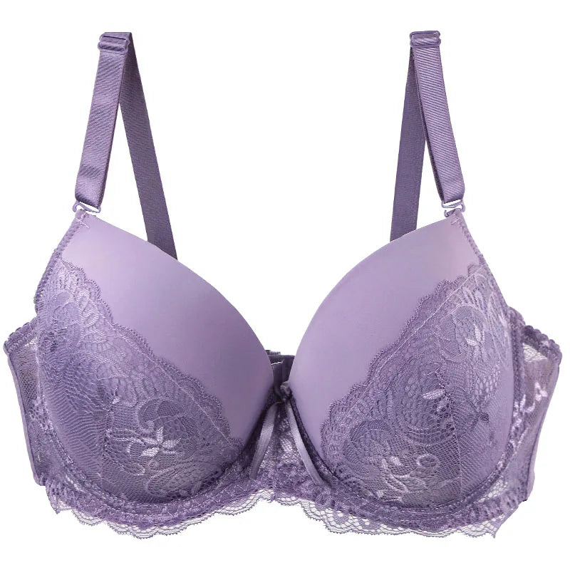 DaiNaFang Push Up Breathable Bras Bow 34/75 36/80 38/85 40/90 42/95 44/100 BCDE Cup Underwear For Women Plus Size Lingerie