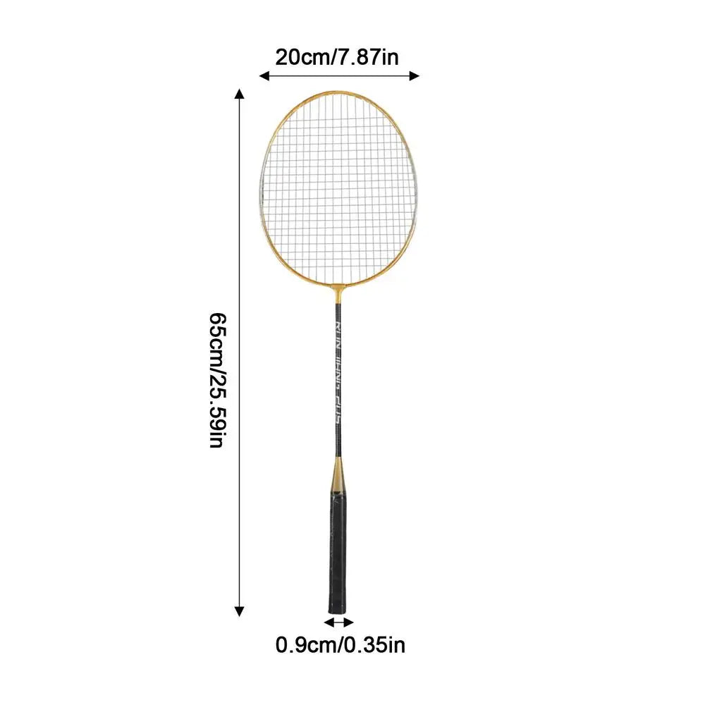 2pcs Badminton Rackets Professional with Carrying Bag Set Indoor Outdoor Sports Accessory Badminton Beginner Equipment