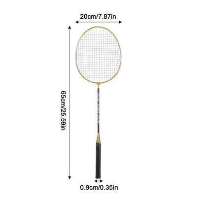 2pcs Badminton Rackets Professional with Carrying Bag Set Indoor Outdoor Sports Accessory Badminton Beginner Equipment
