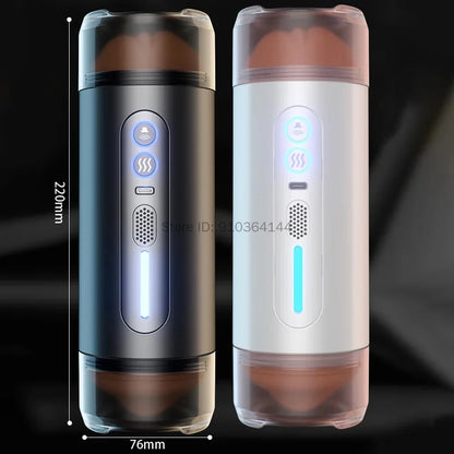 Automatic Male Masturbator Blowjob Cup Pocket Pussy Intelligent Voice Vagina Oral Penetration Sex Machine Adult Sex Toys For Men