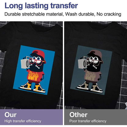 A4 Paper Sublimation Heat Transfer Paper Print Ion on Fabric Clothes T-shirt for Inkjet Printer DIY Craft Supplies