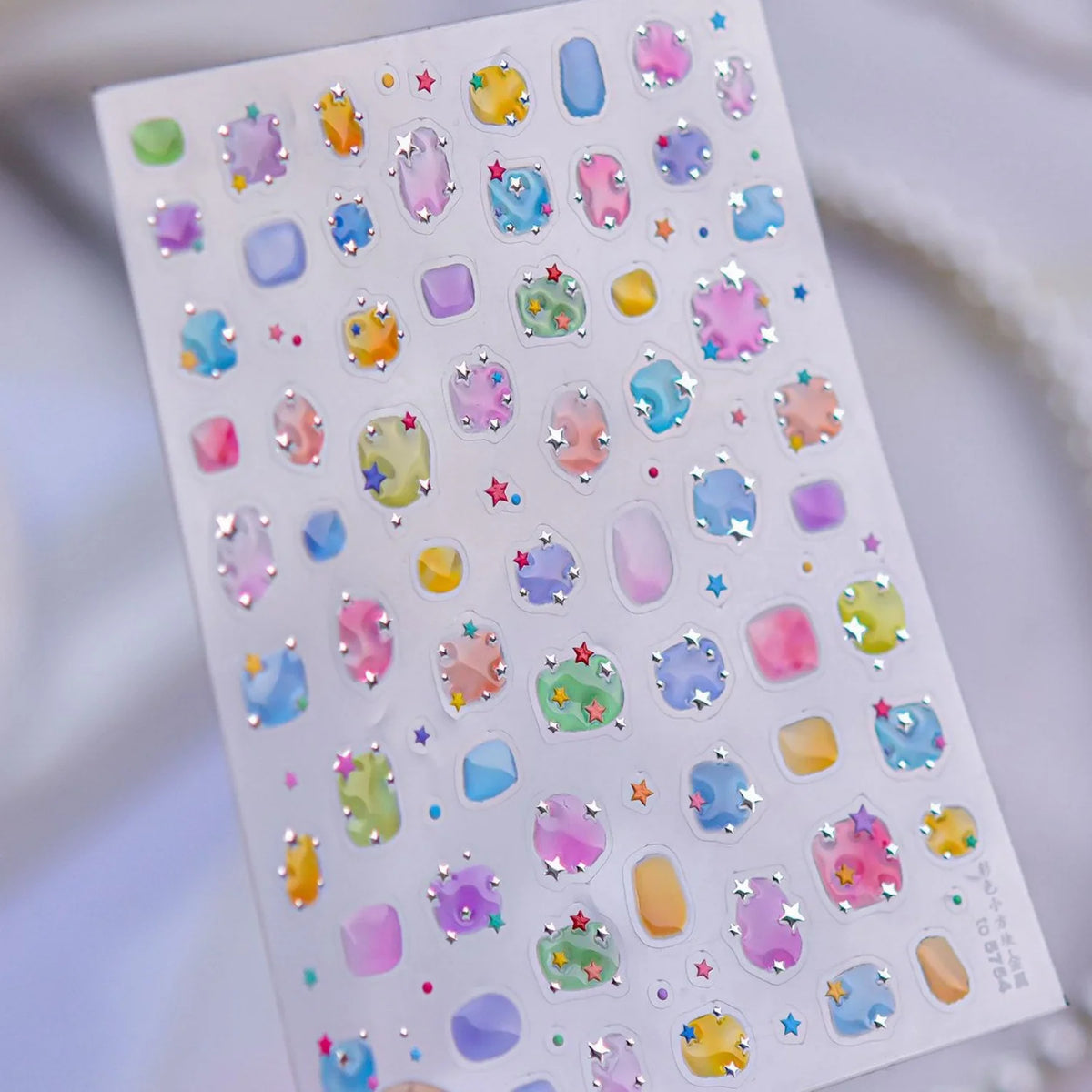 5D Summer Ocean Nail Stickers Seaside Vacation Colorful Fish Bubble Starfish Little Octopus Nail Decal Fresh Sea Manicure Decor