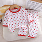 1Set Summer Pour Cotton Boy Girl Outfit Baby Infant T-shirt+Pant Set Kid Cartoon Clothe Set Children Solid Air Conditioning Suit