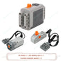 MOC Power Functions M/L/XL Motor Battery Box IR Remote Receiver for RC Car Robot Model Building Blocks Technical Modified Parts