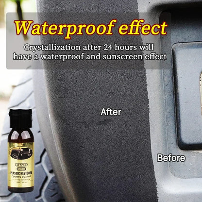 Car Plastic Restorer Ceramic Coating 2-3 Years Long-Lasting Protect Whitening Black Shine Plastic Trim & Rubber Care Product