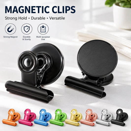 Strong Magnets Magnetic Clips Bulldog Clips Heavy Duty Magnetic Clips Perfect for Whiteboard Magnets Photo Displays Home
