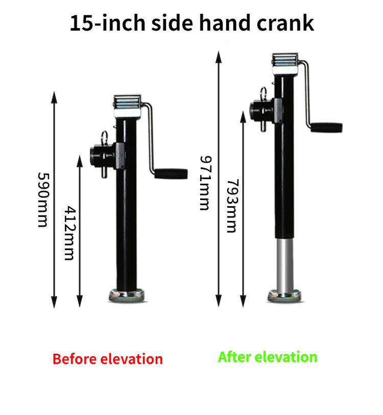 5000lbs 10inch Top Swivel Weld-on Trailer Jack Camper RV Parts Caravan Accessories Stands Support Legs Corner Steady Boat Jack