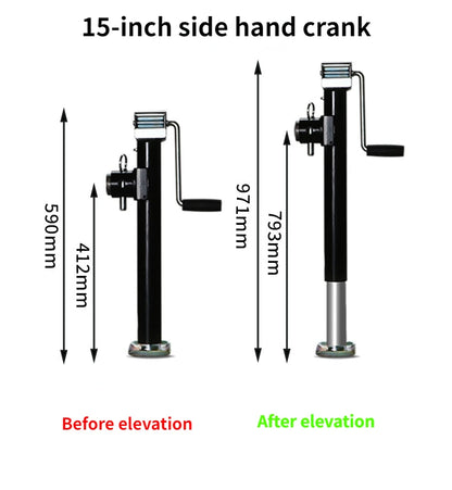 5000lbs 10inch Top Swivel Weld-on Trailer Jack Camper RV Parts Caravan Accessories Stands Support Legs Corner Steady Boat Jack