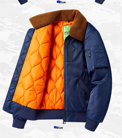 Warm Men's jackets Thick Brand Luxury Winter Down Jacket Coats Parkas Pilot Jackets Outwear Padding Padded Puffer Jacket HXY282