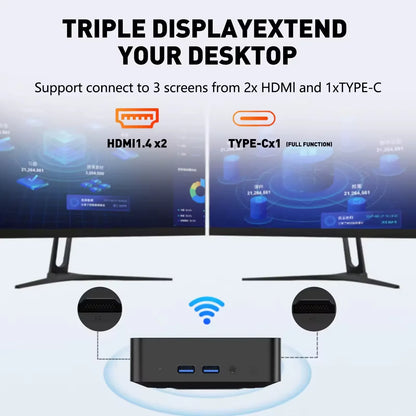 Mini PC Windows 11 Inte i9 10980HK Desktop Gaming Computer PC 32GB RAM 1TB M.2 SSD WiFi 6 BT5.2 Pc Gamer