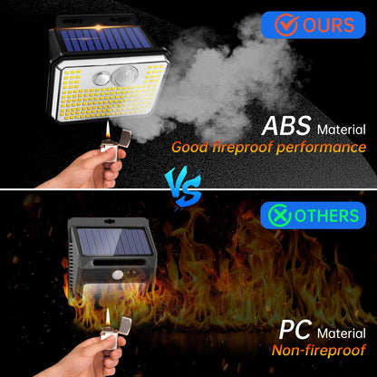 IP65 Waterproof Solar Outdoor Garden Lights Super Bright 148 LEDs Motion Sensor Wall Light Solar Powered Security Lamp 3 Modes