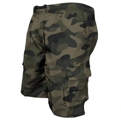 Men's Summer Tactical Cargo Shorts Military - Inspired Fashionable Pockets Camouflage for Jogging, Hiking & Work