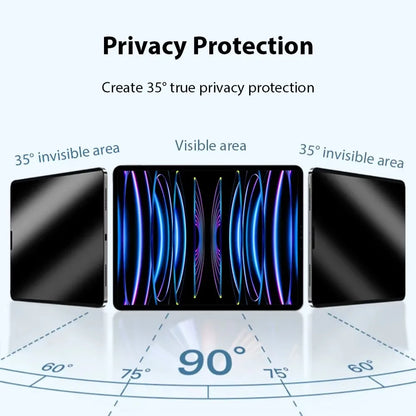 Privacy Screen Protector for 2024 iPad Air Pro 11 13 Magnetic Anti-peep Anti-Glare Film for Mini 6 Air 2/3/4/5 10th 10.5 12.9''