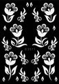 Flower Tattoo Stencil Reusable Henna Template for Hand and Body Henna Tattoo Design for Wedding Festival Party Tattoo Tools