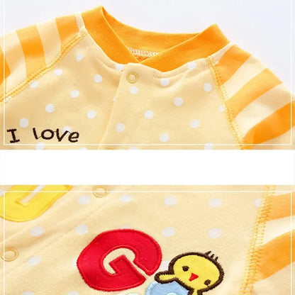 Spring Autumn Newborn Baby Boy Rompers Cotton Girls Clothes 0 to 12 Months Comfortable Babies Jumpsuits Clothing Onesies