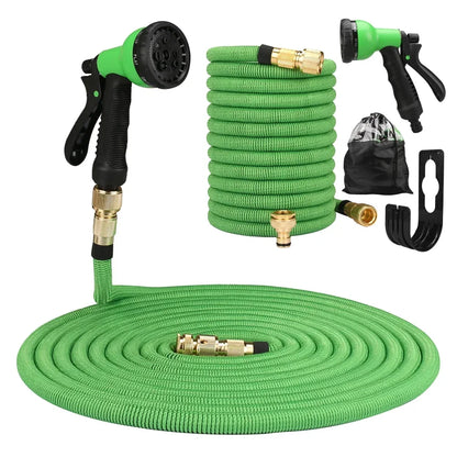Garden Hoses 25-150ft Water Hose Expandable Flexible Garden Expanding Hoses 8 Function Nozzle Spray Wall Mountable Water Hose