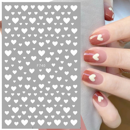 1PCS Laser Starburst Star Adhesive Nail Sticker 3D Nail Art Decoration Flashing Silver Flame Butterfly Nail Decal Press on Nails