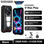 World Premiere DOOGEE V Max Play 5G Projector Rugged Phone 20500mAh Dual Camping Lights Dimensity 7300 16GB+512GB NFC Smartphone
