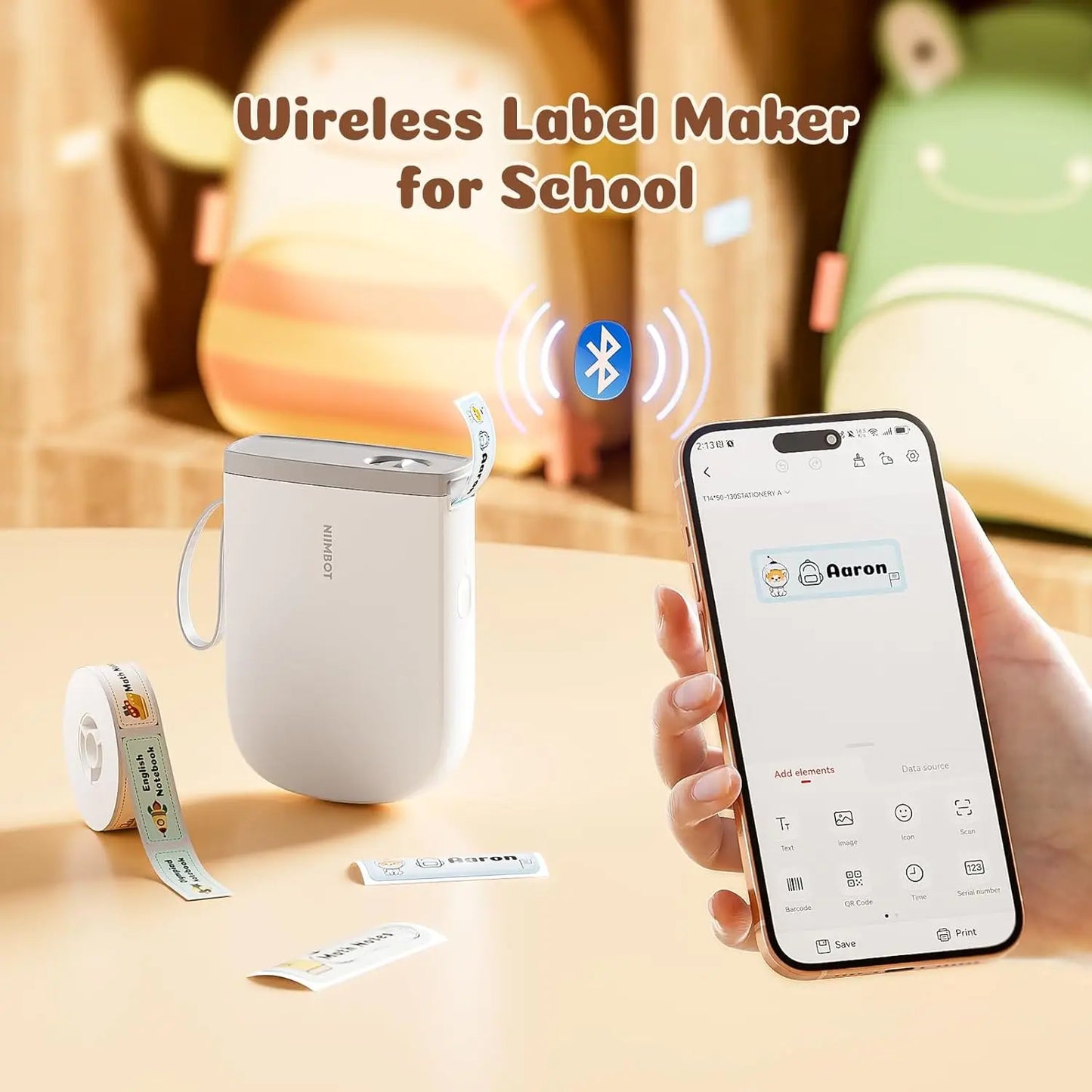 Niimbot D110 D11H 300dpi Bluetooth Label Printer Compact Wireless&Feature-Rich for Labeling Excellence Mobile Phone Durabiility