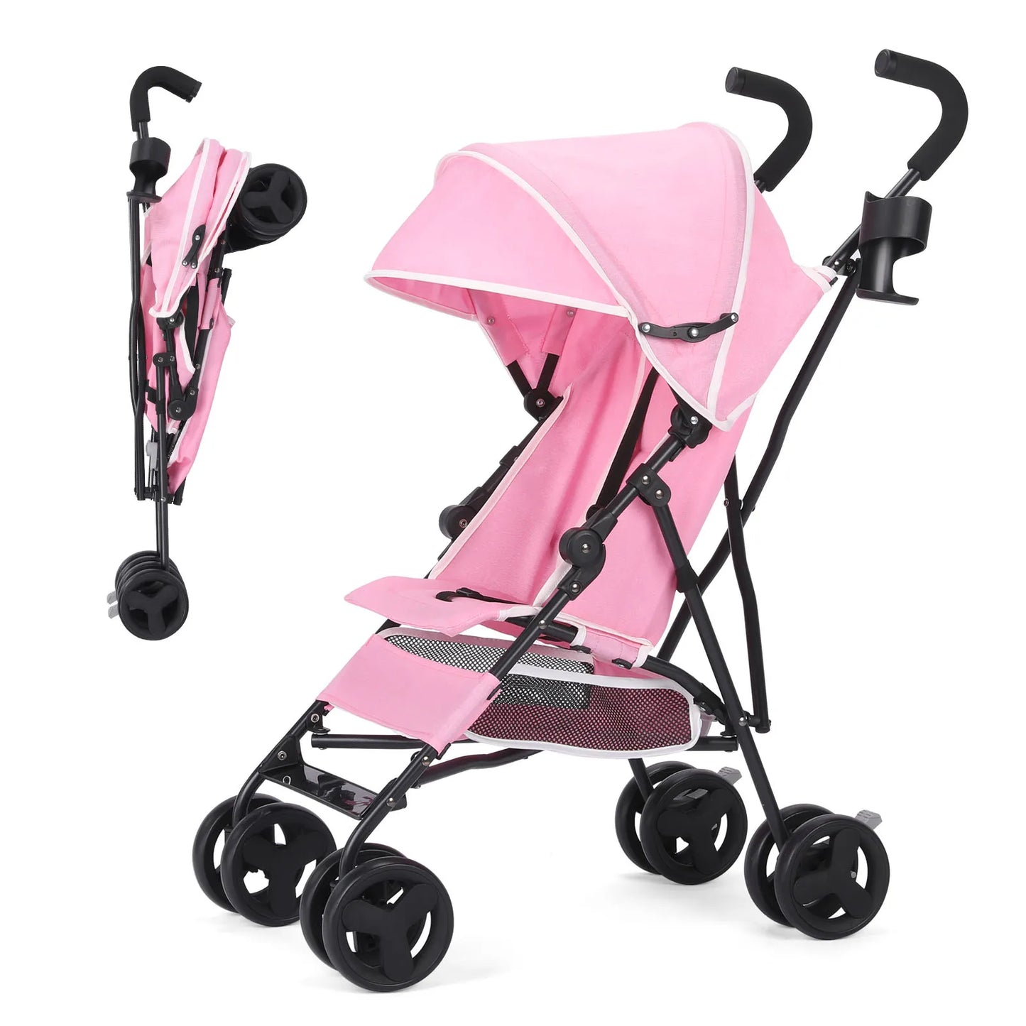 Wedyvko Baby Stroller Travel Stroller Lightweight, Portable Design Folding Children's Baby Stroller