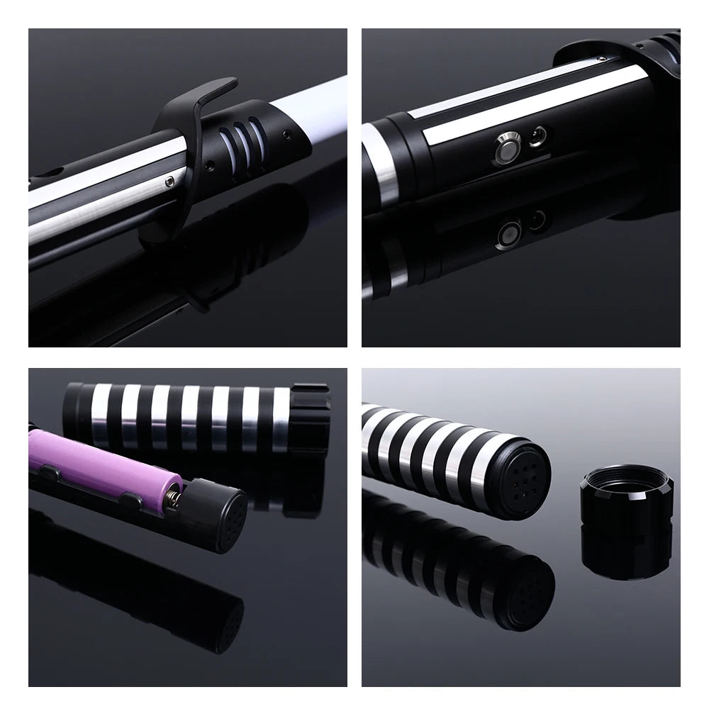 Luke RGB Metal Lightsaber Sword Sabre De Luz Kpop Lightstick Flashing Rave Toys Espada Brinquedos Juguetes Zabawki