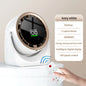 Mini Digital Display Fan Desktop Remote Control 720°Rotation Type-C Rechargeable Electric Fans Portable Wall Hanging With Clip