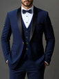 Men's 3pcs Suit Set, Jacket + Vest + Pants, Fashionable High-Quality, Suitable for Weddings, Parties and Formal Occasions