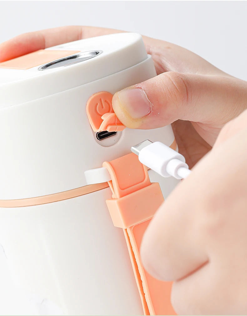 Digital Display Portable Juicer Cup USB Charging Juice Cup Home Multi-functional Automatic Fruit Blender Bottle For Home Kitchen