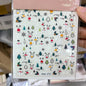1sheet 5D Halloween Nail Stickers Pink/Green/Black Cartoon Pattern Nail Art Slider DIY For Sweet Cool Girl Cute Nail Decoration