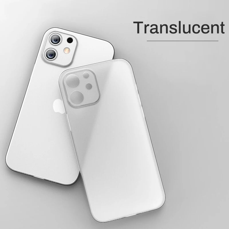 New Ultra Thin Matte Phone PP Case For Iphone 11 12 13 14 15 16 17 Air plus Pro Max Mini X Xr XsMax Slim Cover Cases