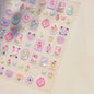 White Flower Petal Cherry Blossom Peach Blossom Falling Petal Floral Gradient 5D Self Adhesive Nail Art Sticker Manicure Decals