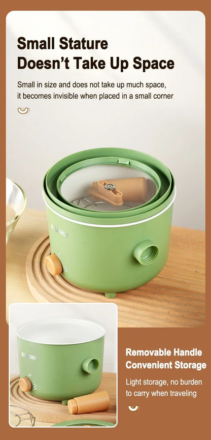 1.8L Mini Portable Electric Rice Cooker Non-Stick Inner Pot Multifunctional Rice Cooker Auto Keep Warm, Compact Space Saving Multi Cooking Pot for Rice Porridge Soup Noodles, Household Dorm Office Travel Kitchen Appliance for