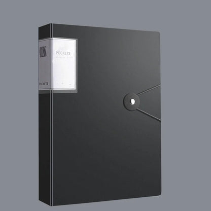 Durable 60-Pocket A4 Folder File Bag, High Transparency & Waterproof, Ideal for Exam Papers & A4 Size Documents,Perfect for Home