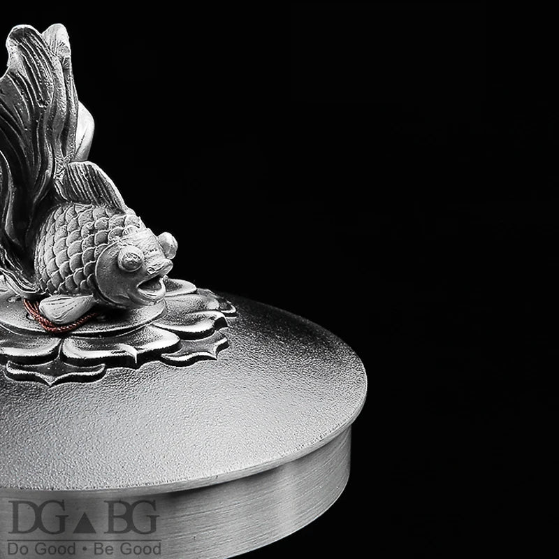 Fish Pure Tin Urn Ashes For Human Large Capacity Cremation Urns Ash Casket Funeral Keepsake Memory Souvenirs Gift Custom