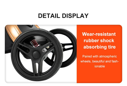 Baby pram Lightweight stroller Baby carriage PU 3in1 stroller Baby stroller 3-in-1 Baby carriage strollers for baby light carts