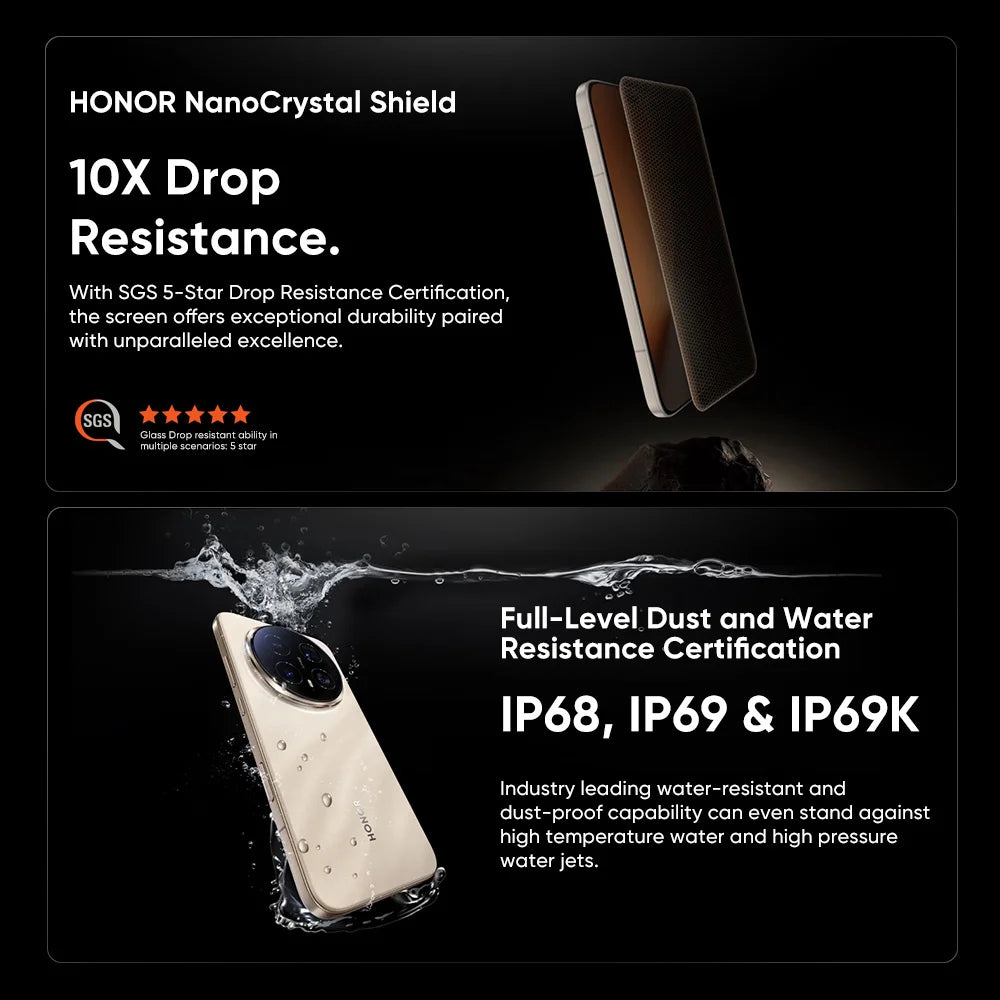 Global Version Honor Magic 8 Pro 5g Smartphone Snapdragon 8 Elite Gen 5 200Mp Aimage Camera 7100Mah 100W 6.71'' Oled Nfc Esim Honor Phone