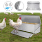 10kg Pedal‑Operated Automatic Chicken Feeder Galvanized Steel Rain‑Resistant Poultry Feeder Prevent Rodents Wild Birds Stealing Feed For Backyard Farm