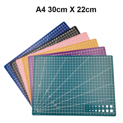 A3/A4/A5 Double Side Craft Cutting Mat Cutting Board Sewing Pad Artist Carving Tools Handmade Crafts DIY Props 5 Colors 45×30cm