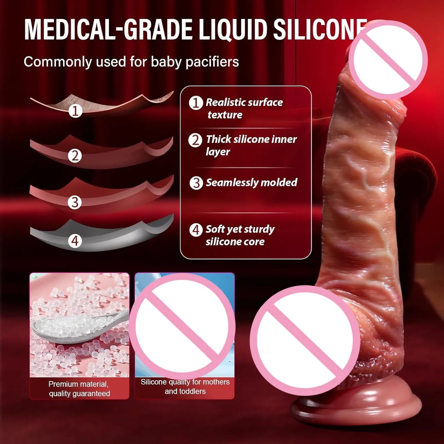 Realistic Dildo for Women Skin Sliding Foreskin Testicles Dildos Anal Vaginal Stimulation Strapon Penis Sex Toys for Female 18+