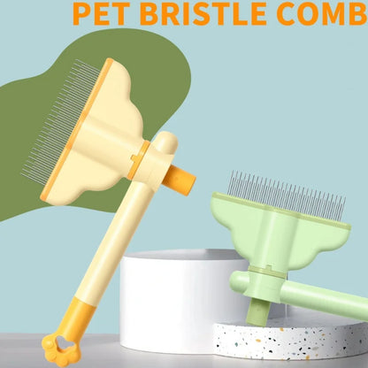 Self-Cleaning One-Button Dog Comb Pet Hair Remover Cat Brush Massage Grooming Combs for Dogs And Pets